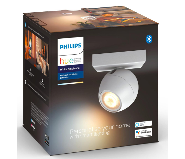 Philips Hue White ambiance Kinkiet Buckram (biały) - 726856 - zdjęcie 2